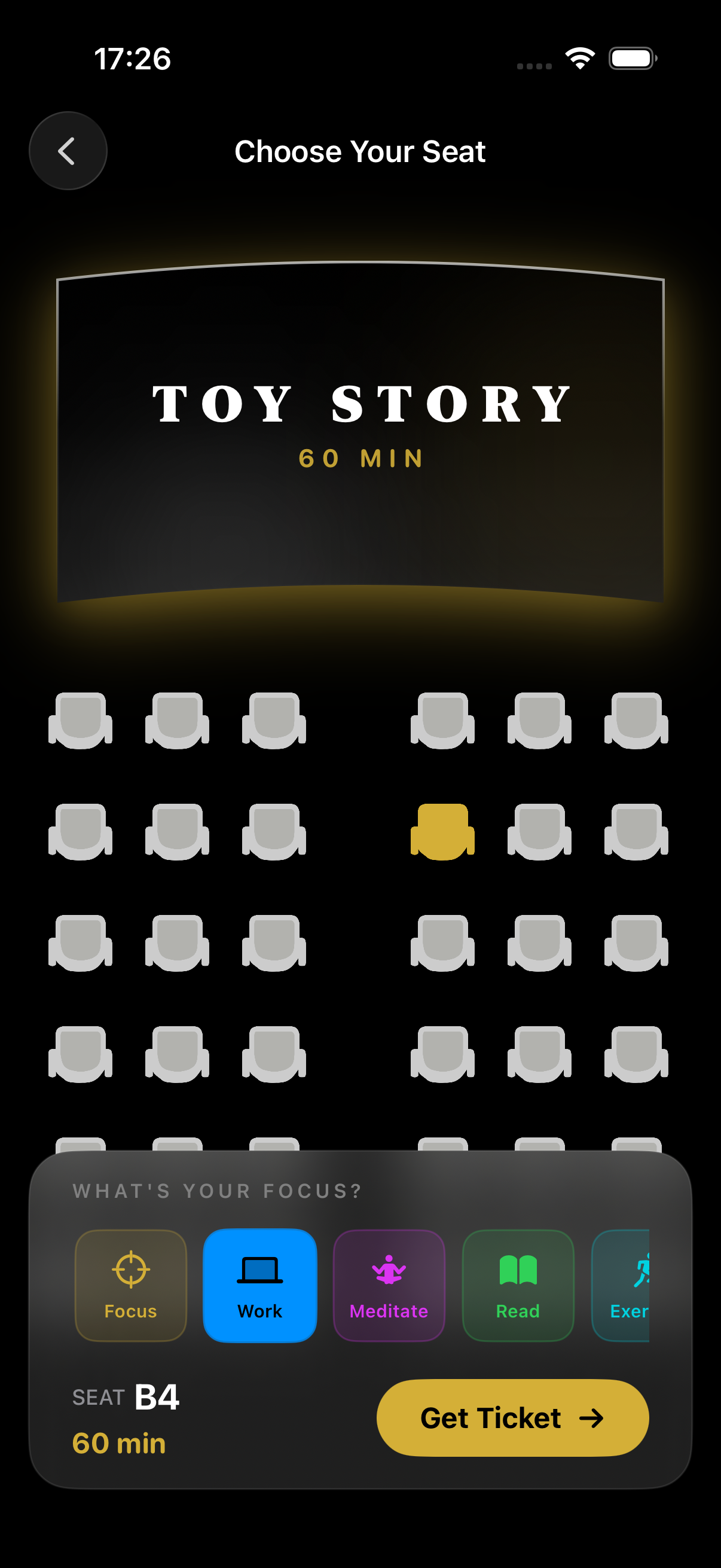 Choose Your Seat